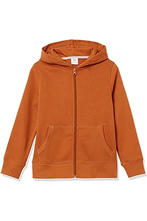 Amazon Felpe con Cappuccio Foderate in Pile con Cerniera Bambini e Ragazzi, , 8 Anni