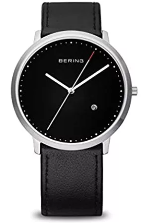 Bering Unisex Analogico Quarzo Classic Orologio con Cinturino in Pelle di vitello Cinturino e Vetro zaffiro 11139-402