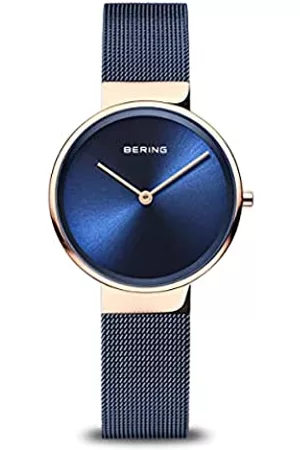 Bering Donna Analogico Quarzo Classic Orologio con Cinturino in Acciaio inossidabile Cinturino e Vetro zaffiro