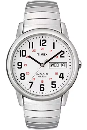 Timex Uomo Orologi - T20461PF Orologio Analogico da Polso da Uomo, Acciaio Inox