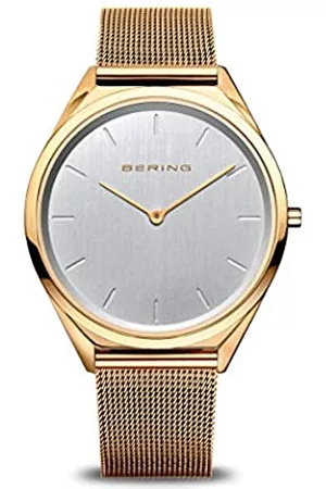 Bering Orologi - Unisex Analogico Quarzo Ultra Slim Orologio con Cinturino in Acciaio inossidabile Cinturino e Vetro zaffiro 17039-334
