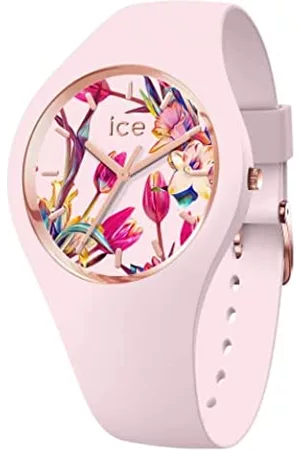 Ice-Watch Donna Orologi - ICE Flower Lady Pink - Orologio da Donna con Cinturino in Silicone - 019213