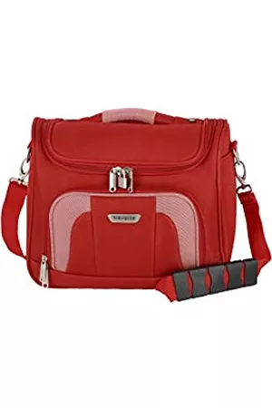 Elite Models' Fashion Borsa da Toilette per Bagaglio a Mano con Funzione Clip-On, Serie di Valigie Orlando: Classica Borsa da Viaggio Morbida dal Design Senza Tempo, 098492-10, 19l, 0.9 Kg, Rossa