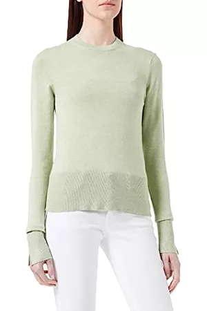 JACK & JONES Donna Cardigan - JJXX JXLARA LS Soft Crew Neck Knit Noos, Verde-Smoke Green, S Donna