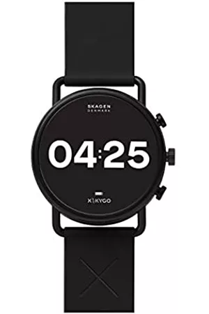 Skagen Uomo Orologi - Smartwatch da uomo, smartwatch touchscreen Falster 3 in acciaio inox con vivavoce, notifiche del battito cardiaco, NFC e smartphone SKT5202