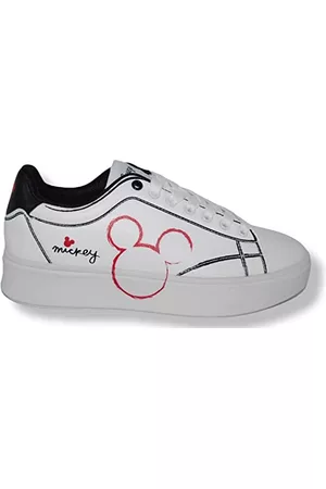 Disney Donna Scarpe sportive - Walt Sneaker Donna, Scarpe con Lacci, White, 36 EU