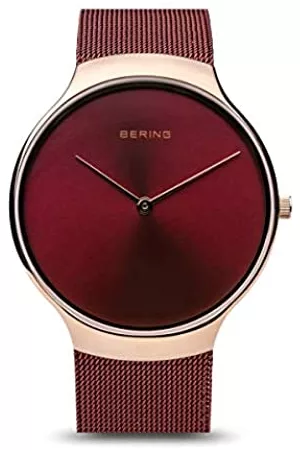 Bering Donna Analogico Quarzo Charity Orologio con Cinturino in Acciaio inossidabile Cinturino e Vetro zaffiro 13338-Charity