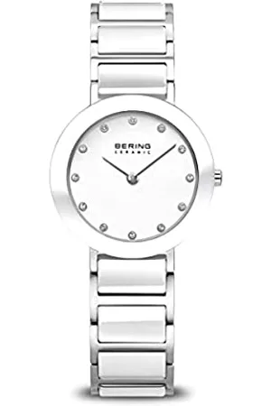 Bering Donna Orologi - Donna Analogico Quarzo Ceramic Orologio con Cinturino in Acciaio inossidabile/Ceramica Cinturino e Vetro zaffiro 11429-754