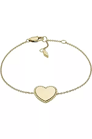Fossil Donna Bracciali - Bracciale a catenina Drew da donna in acciaio color oro, JF04361710