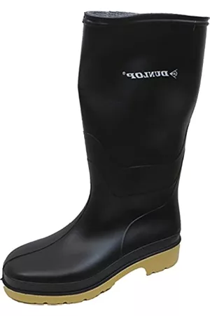 Dunlop Stivali di gomma - Protective Footwear Dull, Stivali di Gomma Unisex-Adulto, Black, 39 EU