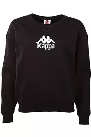 Felpa Kappa Ginny Organic Crop Nero per Donna