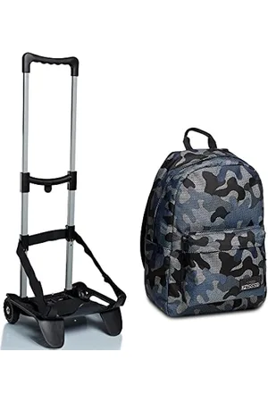 SJ Gang Trolley Scuola Elementare New Tech, Rosa, 3 in 1, Triplo Uso, Zaino  con Carrello Sganciabile e Crossover System, Zaini e Trolley, Viaggio,  Bambina : : Moda