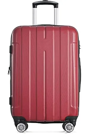 Valigia da viaggio 3 TLG rigida trolley set valigia bagaglio a mano borsa da  viaggio grigio, Blu : : Moda