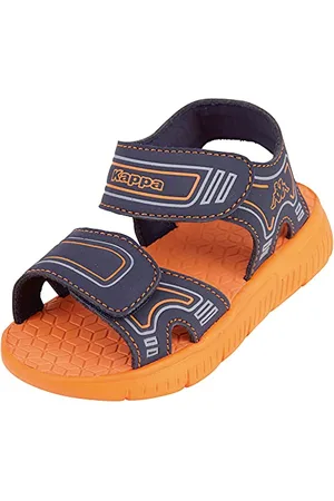 Kappa Kaleo K Sandali Unisex - Bambini e ragazzi, Blu (Navy/Orange), 35 EU