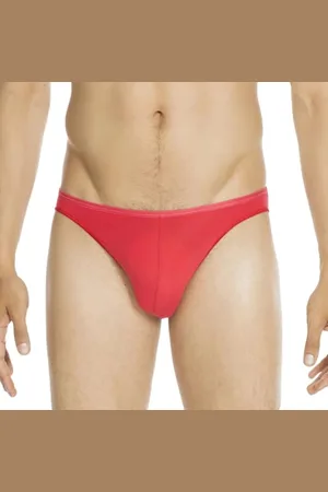 Hom Plumes Micro Briefs Intimo Sportivo, (Rouge 4063), Large Uomo