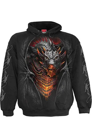 Spiral Draconis Uomo Felpa con Cappuccio XL 100% Cotone Regular