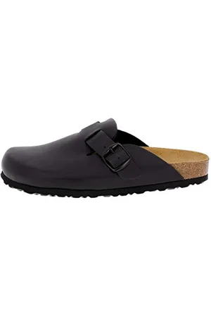 LICO Bioline Clog, Ciabatte Uomo, Nero Lemon, 39 EU