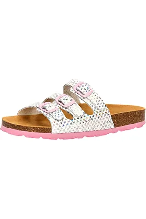 LICO Bioline Starline, Ciabatte Donna, Bianco/Argento, 36 EU