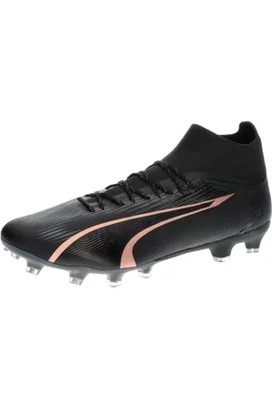 PUMA Ultra PRO FG/AG, Soccer Shoe Uomo, Black-Copper Rose, 39 EU