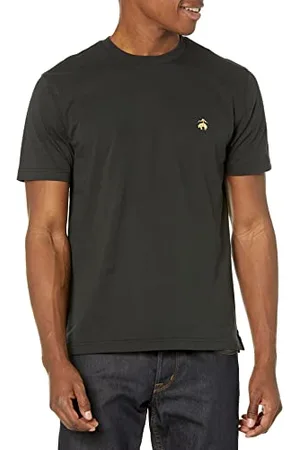 Brooks Brothers T-Shirt Girocollo da Uomo in Cotone Supima a Maniche Corte con Logo, , XL