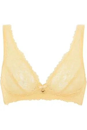 Emporio Armani Eternal Lace Bralette, Reggiseno Donna, (Butter), M