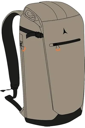 Atomic 365 Days Usage|Roll Top Volume Adjustment|Dual Access|Waxed Canvas Fabric|Padded Shoulder Straps Beige 27 x 15 x 68, , 27 x 15 x 68, Viaggio