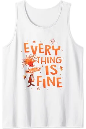 Disney Pixar Inside Out 2 Everything Is Fine Anxiety Logo Canotta