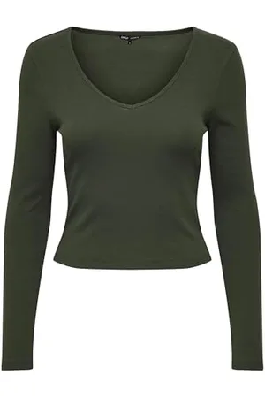 ONLY Onlkaya L/S-Maglietta a Maniche Corte con Scollo a V Maglione, Rosin, XS Donna