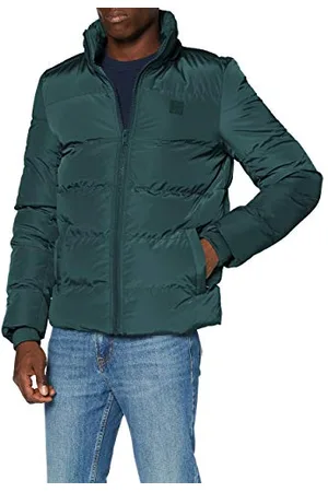 Urban classics Giacca da Uomo con Cappuccio Rimovibile, Giacca con Zip e Polsini Elastici, Giacca Impermeabile, Taglie S - 5XL