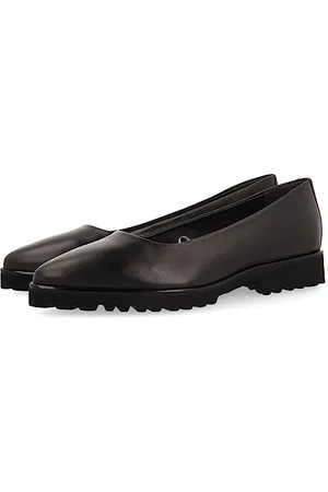 Gioseppo Ballerine Nere in Pelle con Suola Tipo Track da Donna sauchie