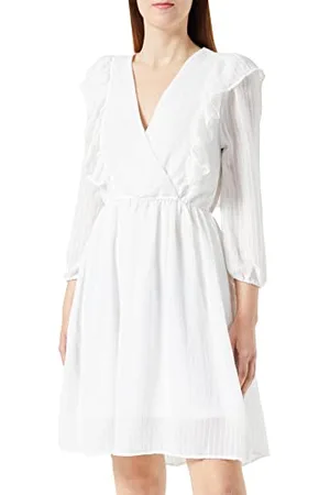 ONLY Onllondon-Vestito a 3/4 Ruffle Noos Wvn, , M Donna