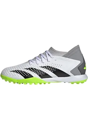 adidas Predator Accuracy.3 Turf Boots, Scarpe da Calcio Unisex-Adulto, Cloud White/Core Black/Lucid Lemon, 46 EU