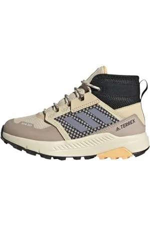 adidas Terrex Trailmaker Mid Rain.RDY Hiking Shoes, Scarpe da Trekking, Sand/Silver Violet/Acid Orange, 36 2/3 EU