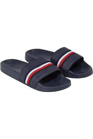 Tommy Hilfiger Scarpe da Mare Donna Global Stripes Slide Ciabatte, Blu (Space Blue), 36 EU