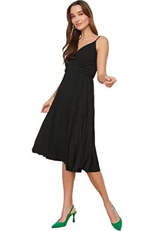 Trendyol Donna Abito Midi A-Line Regular Fit, , XL
