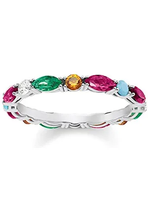 Thomas Sabo Anello con Zirconia Cubica da Donna Argento Sterling 925, Misura 14