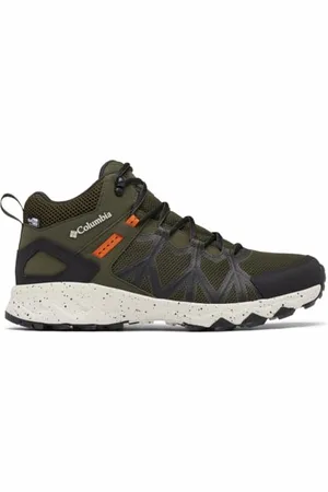 Columbia Peakfreak 2 Mid Outdry, Scarponi da trekking ed escursionismo impermeabili a vita media Uomo, Deep Olive/Desert Sun , 41 EU