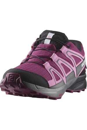 Salomon Speedcross Clima Scarpe Impermeabili Unisex da trekking e corsa per bambini, Calzata precisa, Aderenza, Comfort pratico, Plum Caspia/Orchid Bouquet/Black, 34 EU