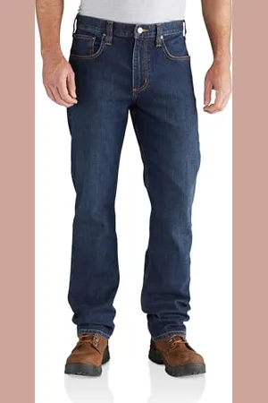 Carhartt Jeans Cinque Tasche Vestibilità Comoda, Elasticità Extra Rugged Flex, Uomo, (Superiore), 33W / 32L