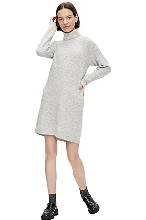 Pieces® Pcellen LS High Neck Knit Dress Noos BC Vestito, , M Donna