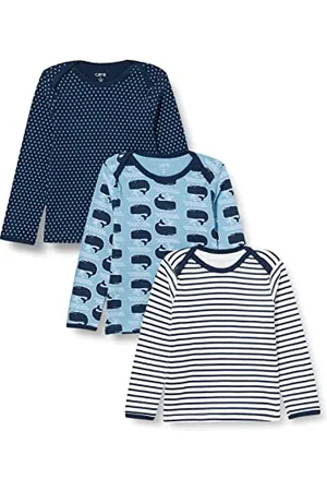 CARE LABEL T-Shirt LS - AOP (3-pack), Maglia a maniche lunghe Unisex - Bimbi 0-24, , 6-9 mesi
