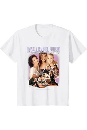 Friends Bambino Monica Rachel Phoebe Group Homage Camiseta Maglietta