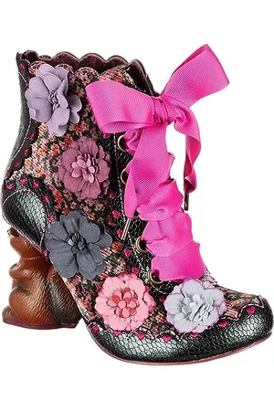 Irregular Choice Nuts su di Te, Stivali alla Moda Donna, Verde, Multicolore, 42 EU