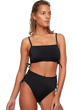 Trendyol Donna Vita Alta Normale Trotter Bikini Bottom Costumi da Bagno, , 42