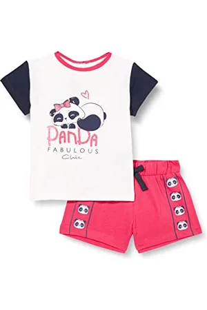 chicco Set 2 Pezzi: T-shirt e Pantaloni Corti per Bimba, Bimba 0-24, 9 mesi, (646)