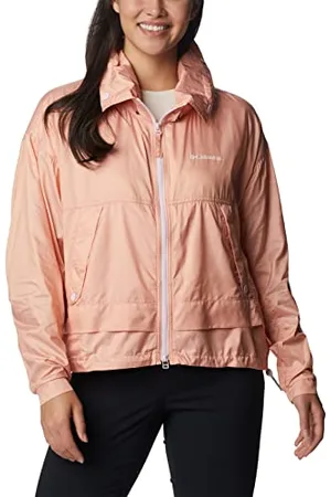 Columbia Windbreaker Giacca a Vento Paracutie, Pink Dawn, L Donna