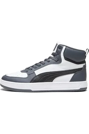 PUMA Caven 2.0 Mid, Sneaker Unisex-Adulto, White Black Strong Gray Silver, 38.5 EU