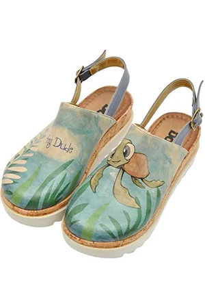 Dogo Akita, Sandalo con Zeppa Donna, Multicolor, 40 EU