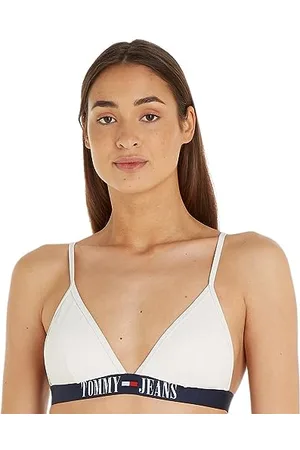Tommy Hilfiger Triangle Rp Uw0uw04079, Reggiseni a triangolo Donna, (Ancient White), L