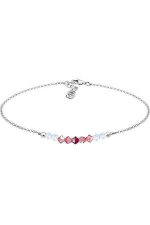Elli Bracciale da donna con sfera spiaggia mare con cristalli in argento Sterling 925